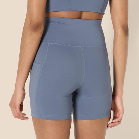 Amazon Essentials Women's Active FormFlex Buttery Soft High Waist 5" Biker Shorts with Pockets in Saudi Arabia