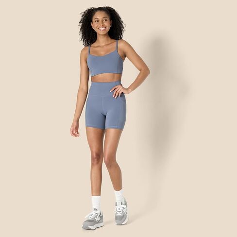 Amazon Essentials Women's Active FormFlex Buttery Soft High Waist 5" Biker Shorts with Pockets in Saudi Arabia