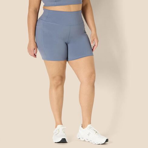 Amazon Essentials Women's Active FormFlex Buttery Soft High Waist 5" Biker Shorts with Pockets in Saudi Arabia