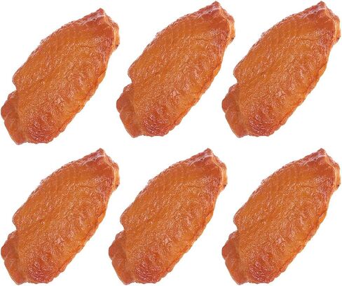 Artificial 7PCS Fried Chicken Leg Simulated Model Lifelike Fake Fried Chicken Leg Home Party Market Display Kitchen Decoration Photography Props in Saudi Arabia