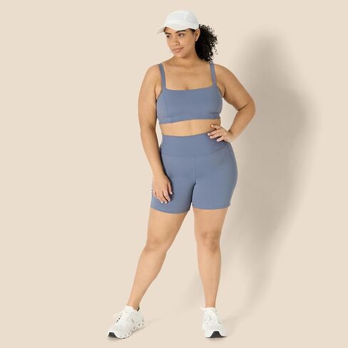 Amazon Essentials Women's Active FormFlex Buttery Soft High Waist 5" Biker Shorts with Pockets in Saudi Arabia