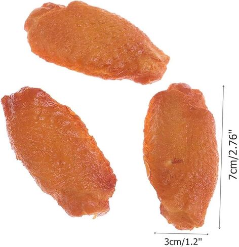 Artificial 7PCS Fried Chicken Leg Simulated Model Lifelike Fake Fried Chicken Leg Home Party Market Display Kitchen Decoration Photography Props in Saudi Arabia