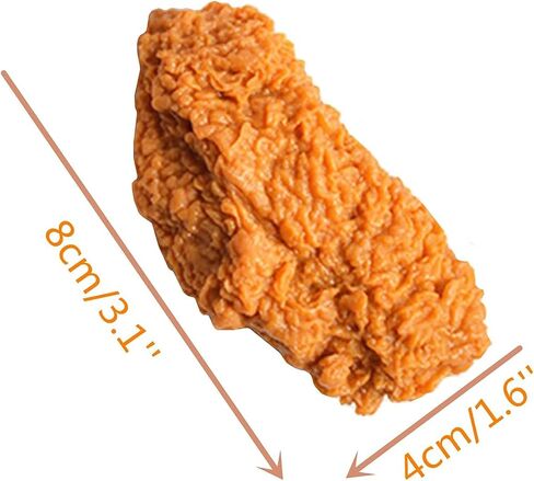 Artificial 7PCS Fried Chicken Leg Simulated Model Lifelike Fake Fried Chicken Leg Home Party Market Display Kitchen Decoration Photography Props in Saudi Arabia