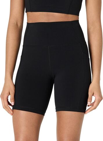 Amazon Essentials Formflex Formflex Buttery Soft High Weist 7 "شورتات راكب الدراجة النارية مع جيوب in Saudi Arabia