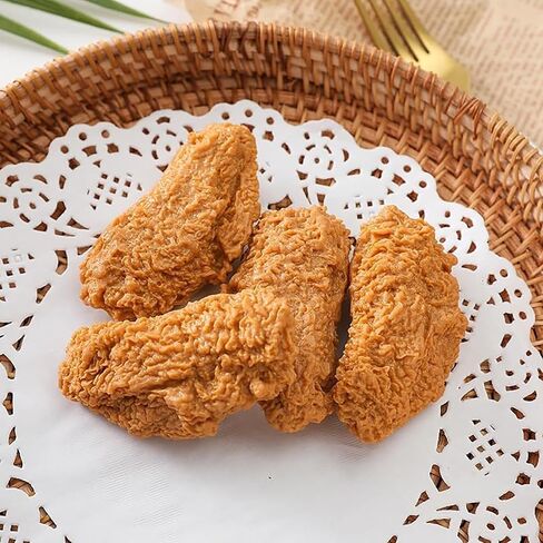 Artificial 7PCS Fried Chicken Leg Simulated Model Lifelike Fake Fried Chicken Leg Home Party Market Display Kitchen Decoration Photography Props in Saudi Arabia