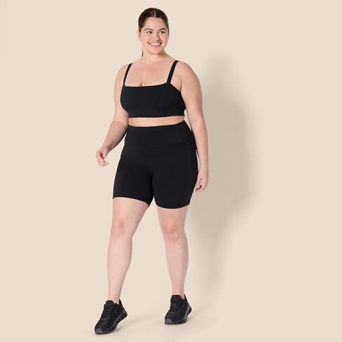 Amazon Essentials Formflex Formflex Buttery Soft High Weist 7 "شورتات راكب الدراجة النارية مع جيوب in Saudi Arabia