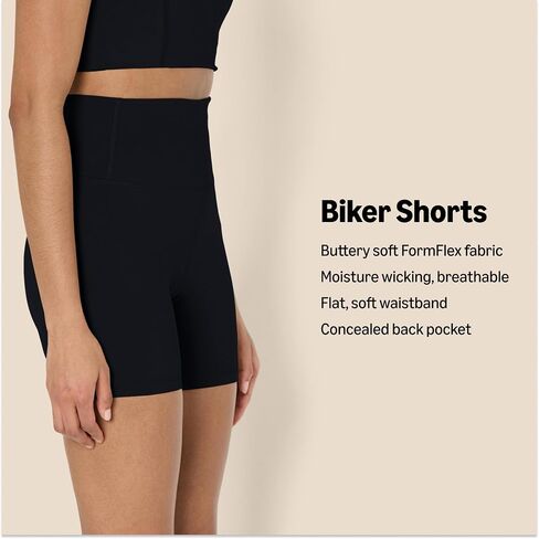 Amazon Essentials Women's Active FormFlex Buttery Soft High Waist 5" Yoga Biker Shorts in Saudi Arabia