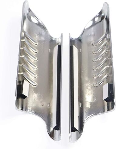 Chrome Lower Fork Leg Diflector Shields مع أغلفة Fender Boss لـ Harley Touring Electra Glide Road King 2000-2013 in Saudi Arabia