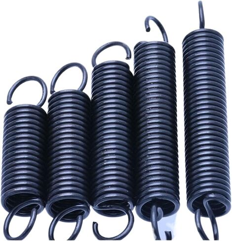 Mdingbao-Extension Springs Wire Diameter 0.7mm Extension Springs Tension Spring Open Hook Spring Pullback Spring Length 15-60mm, 10pcs, Good Stretching Ability(50mm,6mm) in Kuwait