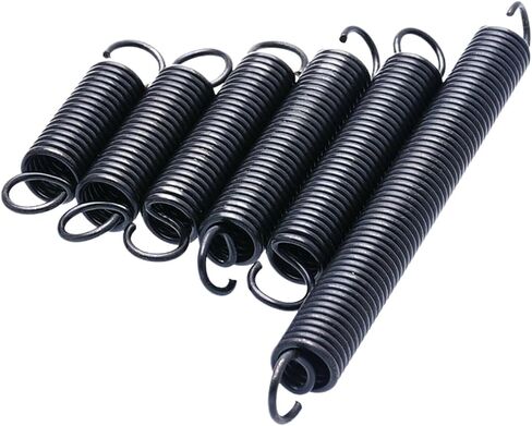 Mdingbao-Extension Springs Wire Diameter 0.7mm Extension Springs Tension Spring Open Hook Spring Pullback Spring Length 15-60mm, 10pcs, Good Stretching Ability(50mm,6mm) in Kuwait