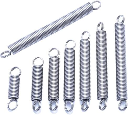 Mdingbao-Extension Springs Diameter Diameter 2.0mm 304 Stainless Stele O Ring Ring Reldback Tension Spring 304 SUS Cylindroid Coil Coil Springs ، قدرة تمتد جيدة (50 مم ، 15 مم) in Kuwait