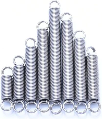 Mdingbao-Extension Springs Diameter Diameter 2.0mm 304 Stainless Stele O Ring Ring Reldback Tension Spring 304 SUS Cylindroid Coil Coil Springs ، قدرة تمتد جيدة (50 مم ، 15 مم) in Kuwait
