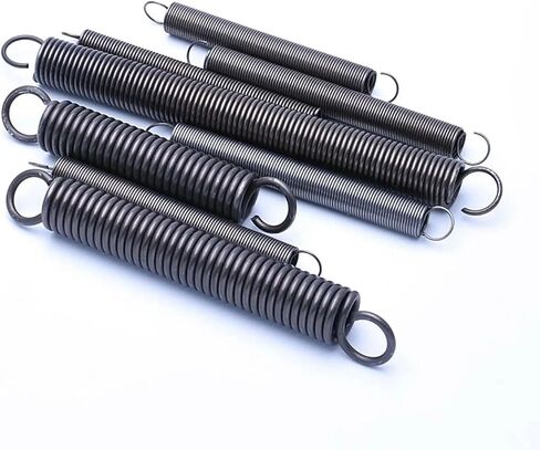 Mdingbao-Extension Springs Wire Diameter 0.8mm Tension Spring Expansion Springs Open Hook Spring Pullback Spring Length 20-60mm, 10pcs, Good Stretching Ability(40mm,8mm) in Kuwait