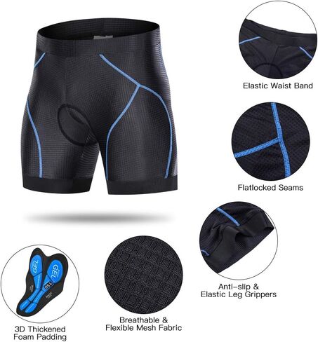 Hxber Men Pike Shorts Pat Bated مع ساق قبضة الساق ثلاثية الأبعاد. in Saudi Arabia