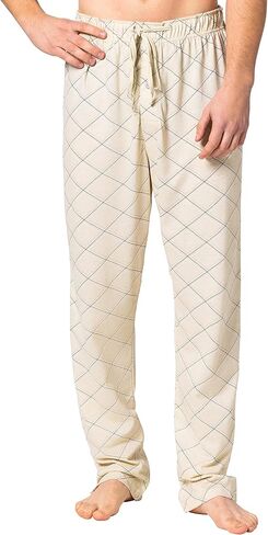 Hanes Men's Pajamas Cotton X-Temp Long Sleeve Shirt & Pants Knit Pjs Lounge Set in Saudi Arabia