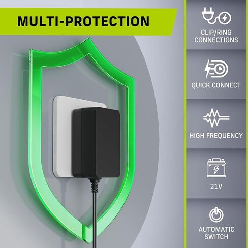 شاحن بطارية - شاحن بطارية بديل 21 فولت لمنفاخ أوراق الشجر اللاسلكي Narbell، نظام أمان متعدد الحماية مع شحن سريع لمدة ساعة واحدة in Kuwait
