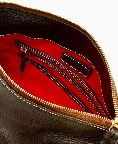 Dooney & Bourke Satchel Bags for Women, Pebble Grain Leather Satchel Handbag with Adjustable Shoulder Strap in Saudi Arabia