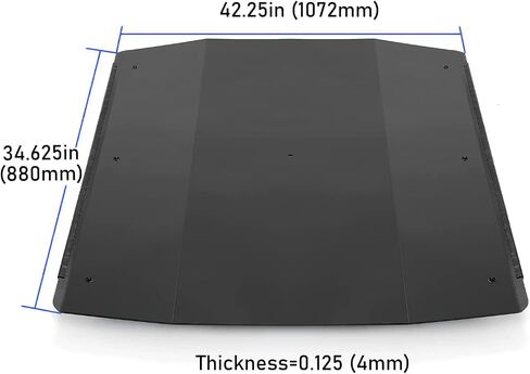 KUAFU Hard Roof Top Compatible with Arctic Cat Wildcat 700 Trail/Wildcat 700 Sport Tough Plastic Top Black in Saudi Arabia