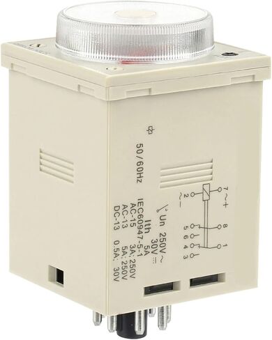H3CR-A8 تأخير مؤقت التتابع 1.2S إلى 300 ساعة التتابع وقت التحكم في المقبض 8PIN AC220V in Saudi Arabia