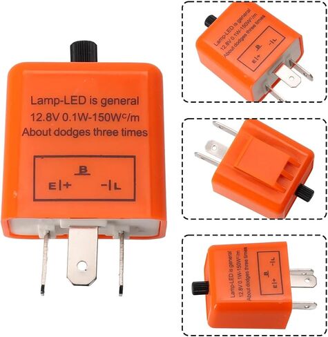 3pin دراجة نارية LED Flasher ترحيل قابلة للتعديل التردد مربع وميض وميض مصابيح LED LED مؤشر إشارة انعطاف 12V in Saudi Arabia