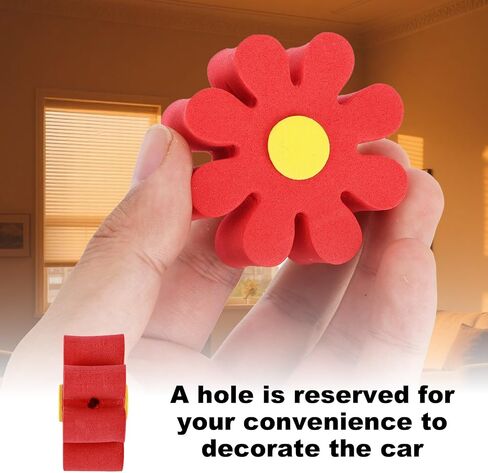 4pcs daisy houdenna toppers ، مضحك سيارة هوائي زخرفة عالمي السقف Daisy Foam Ball ، قبعة هوائي Daisy للمركبات ، وملحقات الديكور للنساء الرجال (4 ألوان) in Kuwait