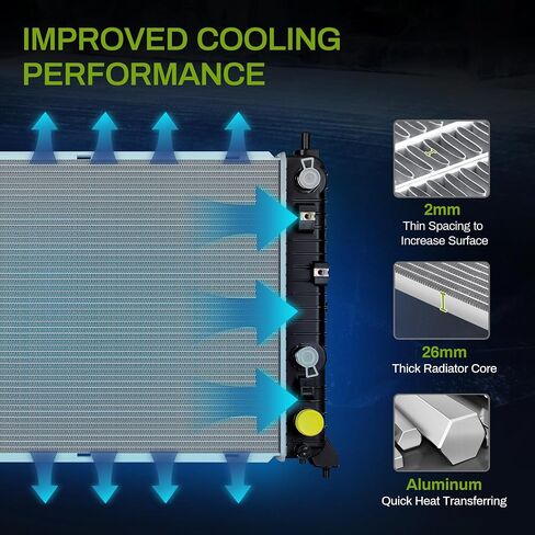 AUTOSAVER88 Radiator Compatible with 1988 1989 1990 1991-1995 Chevrolet GMC C/K Pickup C1500 C2500 C3500 K1500 K2500 K3500 4.3L 5.0L 5.7L V6 V8 in Saudi Arabia