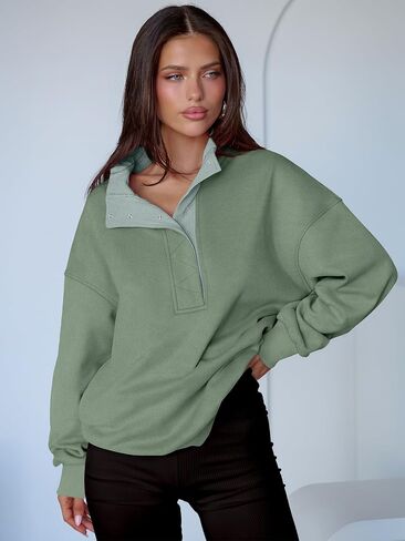 ANRABESS Womens Oversized Sweatshirt Long Sleeve Henley Pullover Tops 2025 Fall Casual Button Up Loose Fit Teen Girls Outfits in Saudi Arabia