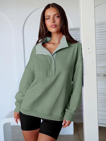 ANRABESS Womens Oversized Sweatshirt Long Sleeve Henley Pullover Tops 2025 Fall Casual Button Up Loose Fit Teen Girls Outfits in Saudi Arabia