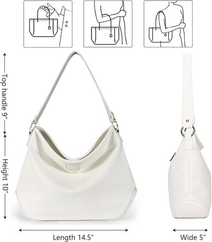 Montana West Medium Hobo Bags for Women Purses and Handbags Classic Top Handle Shoulder Satchel Bags with Detachable Strap in Saudi Arabia