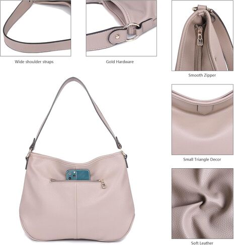Montana West Medium Hobo Bags for Women Purses and Handbags Classic Top Handle Shoulder Satchel Bags with Detachable Strap in Saudi Arabia