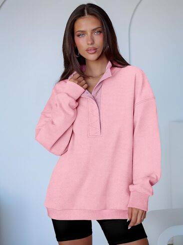 ANRABESS Womens Oversized Sweatshirt Long Sleeve Henley Pullover Tops 2025 Fall Casual Button Up Loose Fit Teen Girls Outfits in Saudi Arabia
