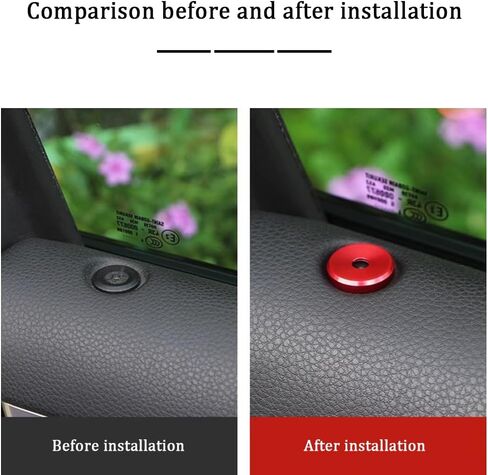 4pcs Aluminum Decorative Door Lock Indicator Light Cap Covers Compatible with Porsche Cayenne Panamera Macan (Red) in Saudi Arabia