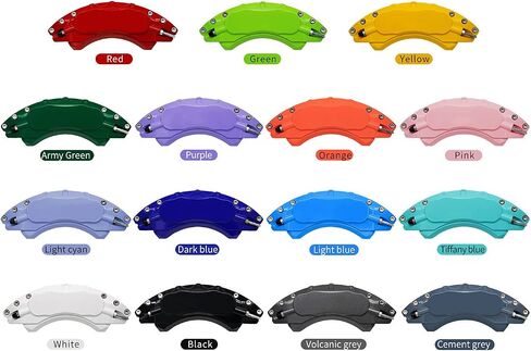 AOOA Brake Disc Red Character Caliper Cover Powder Coating Fits Chevrolet Silverado 1500 2007-2018 and GMC Yukon 2007-2020,GMC Sierra 1500 2006-2018 (set of 4) in Saudi Arabia
