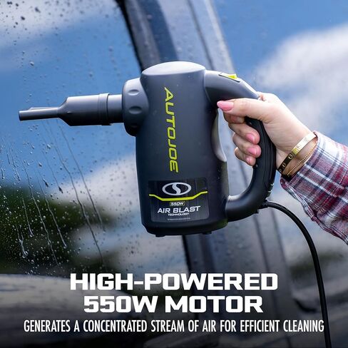 ATJ-ABD1 500-Watt Air Blasting Water Dryer,w/ 10-Ft AC Cord, Storage Bag, & 9 Nozzle Attachments for Additional Cleaning and Air Inflation, for Auto Detailing Cars & Motorcycles , Black in Kuwait