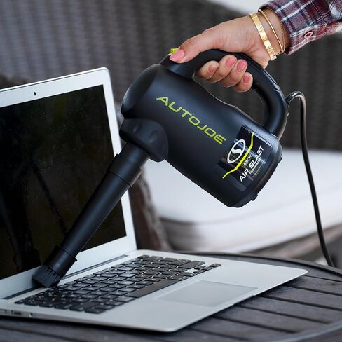 ATJ-ABD1 500-Watt Air Blasting Water Dryer,w/ 10-Ft AC Cord, Storage Bag, & 9 Nozzle Attachments for Additional Cleaning and Air Inflation, for Auto Detailing Cars & Motorcycles , Black in Kuwait