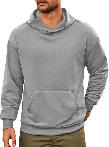 Runcati Mens Pulover Hoodies Long Longe Sleeve Dishal Lightweight Fashion Shirt مع جيوب Kanga in Kuwait