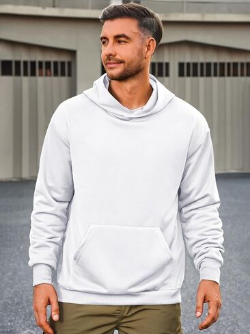 Runcati Mens Pulover Hoodies Long Longe Sleeve Dishal Lightweight Fashion Shirt مع جيوب Kanga in Kuwait
