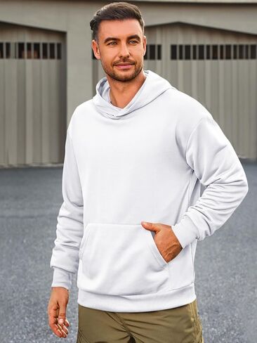 Runcati Mens Pulover Hoodies Long Longe Sleeve Dishal Lightweight Fashion Shirt مع جيوب Kanga in Kuwait