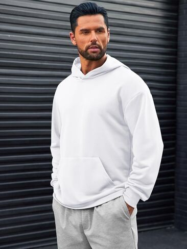 Runcati Mens Pulover Hoodies Long Longe Sleeve Dishal Lightweight Fashion Shirt مع جيوب Kanga in Kuwait