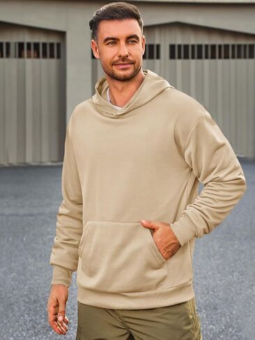 Runcati Mens Pulover Hoodies Long Longe Sleeve Dishal Lightweight Fashion Shirt مع جيوب Kanga in Kuwait
