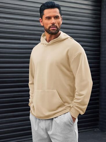 Runcati Mens Pulover Hoodies Long Longe Sleeve Dishal Lightweight Fashion Shirt مع جيوب Kanga in Kuwait