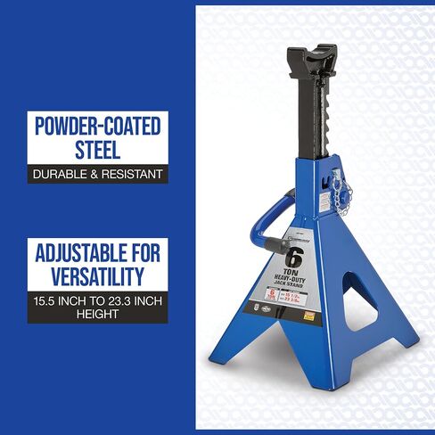 Strongway Double Locking 12-Ton Jack Stands — 24,000-Lb. Total Capacity, Pair in Saudi Arabia