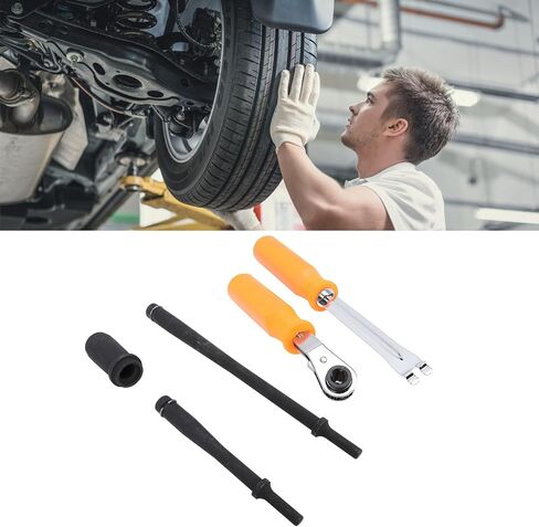 EVGATSAUTO Anchor Pin Removal Tool & Bushing Driver Set, 7in & 11-1/2in Drivers for 1-3/8in Bushings Pins Removal, Truck Trailer Maintenance Tool in Saudi Arabia