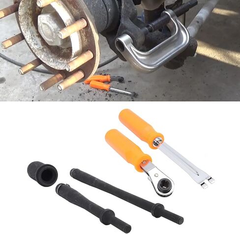 EVGATSAUTO Anchor Pin Removal Tool & Bushing Driver Set, 7in & 11-1/2in Drivers for 1-3/8in Bushings Pins Removal, Truck Trailer Maintenance Tool in Saudi Arabia