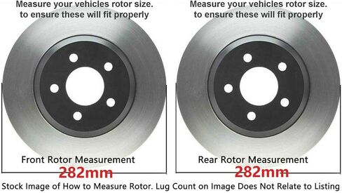 Detroit Axle - Brake Kit for 2008-2017 Honda Accord و Disc Brake Rotors و Ceramic Brake Pads 2009 2010 2011 2013 2014 2015 2015 Replace: in Saudi Arabia