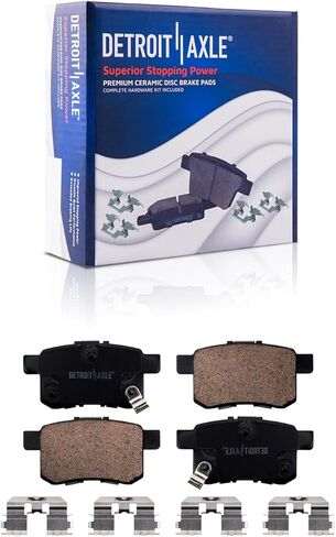 Detroit Axle - Brake Kit for 2008-2017 Honda Accord و Disc Brake Rotors و Ceramic Brake Pads 2009 2010 2011 2013 2014 2015 2015 Replace: in Saudi Arabia