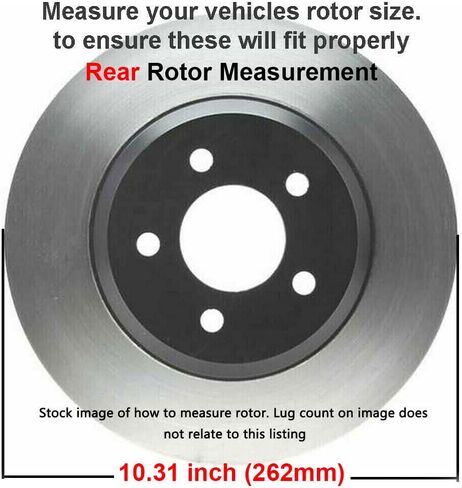 Detroit Axle - Brake Kit for Dodge Avenger Caliber Jeep Patriot Compass Chrysler 200 Sebring Replacement Disc Brake Rotors Ceramic Brakes Pads 5 Lugs: 11.57" inch Front and 10.31" inch Rear Rotors in Kuwait