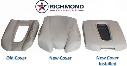 Richmond Auto Opholstery - غطاء غطاء وحدة التحكم في مركز البديل الجلدي (متوافق مع 2015-2020 Cadillac Escalade) (TAN) in Kuwait