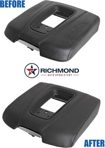 Richmond Auto Upholstery - Replacement Leather Center Console Lid Cover (Compatible with 2015-2020 Cadillac Escalade) (Tan) in Saudi Arabia
