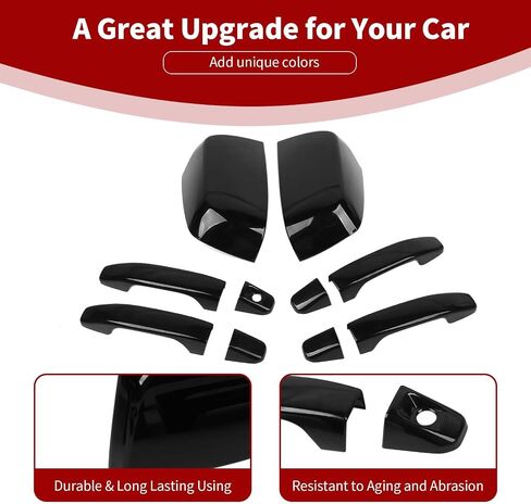 for Colorado Side Mirror Cover Door Handle Cover Trim Kit Compatible with Chevy Colorado/GMC Canyon 2014-2022 Carbon Fiber Exterior Accessories 6pcs in Saudi Arabia